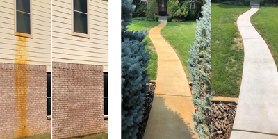 before and after images of surfaces using deco products